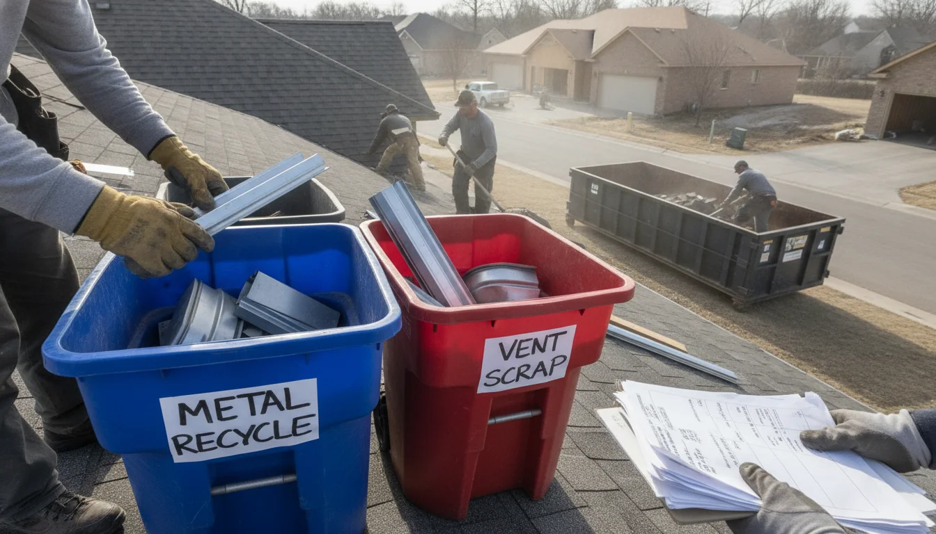 What a Roofing Debris Removal Service Covers After a Tear-Off